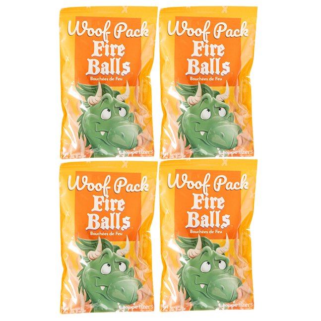 4 Bags of Yappetizers Fire Ball Treats