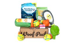 Woof Pack Dog Toys & Treats Box